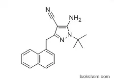 5-Amino-1-tert-butyl-3-(1'-naphthylmethyl)-4-cyanopyrazole